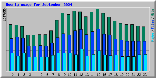 Hourly usage for September 2024